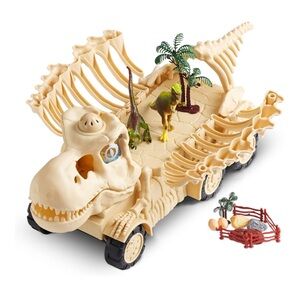 Tyrannosaurus Dinosaur Fossil Carrier Transport Truck Vehicle With Sound & Light